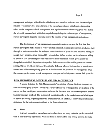Risk Management Overview Page 2