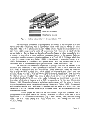 Drill Mud or Kitty Litter? The Origin and Potential Use of Palygorskite From the Tertiary Xiacaowan Formation of Jiansu and Anhui Provinces of China Page 2