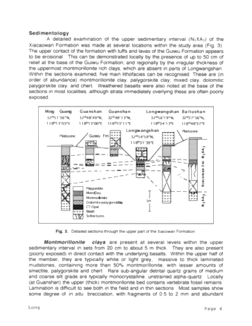 Drill Mud or Kitty Litter? The Origin and Potential Use of Palygorskite From the Tertiary Xiacaowan Formation of Jiansu and Anhui Provinces of China Page 3