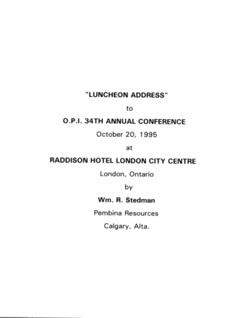 Luncheon Address Page 1