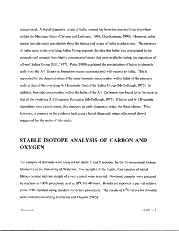 Role of Carbonate Diagenesis and Halite Plugging on the Reservoir Quality of Middle Silurian Reefal Dolomites Page 14
