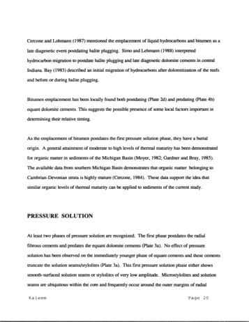 Role of Carbonate Diagenesis and Halite Plugging on the Reservoir Quality of Middle Silurian Reefal Dolomites Page 20