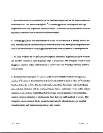Role of Carbonate Diagenesis and Halite Plugging on the Reservoir Quality of Middle Silurian Reefal Dolomites Page 26