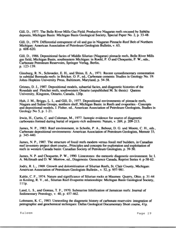 Role of Carbonate Diagenesis and Halite Plugging on the Reservoir Quality of Middle Silurian Reefal Dolomites Page 29