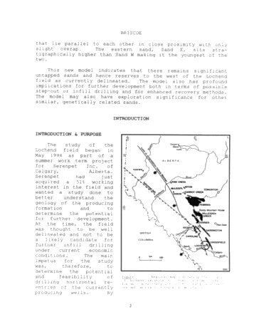 Geological Study of the Cardium "BSandstones at Lochend Page 2