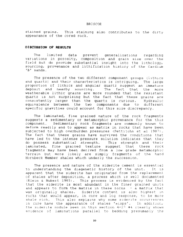Geological Study of the Cardium "BSandstones at Lochend Page 9