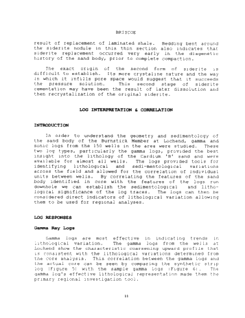 Geological Study of the Cardium "BSandstones at Lochend Page 10