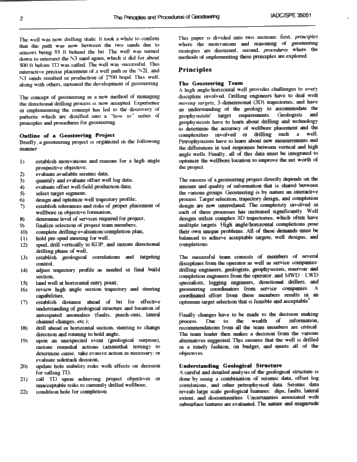 The Principles and Procedures of Geosteering Page 2