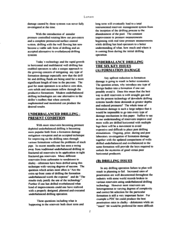Horizontal Underbalanced Drilling, a Canadian Overview Page 2