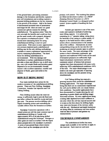 Horizontal Underbalanced Drilling, a Canadian Overview Page 4
