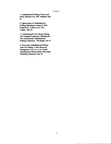 Horizontal Underbalanced Drilling, a Canadian Overview Page 8