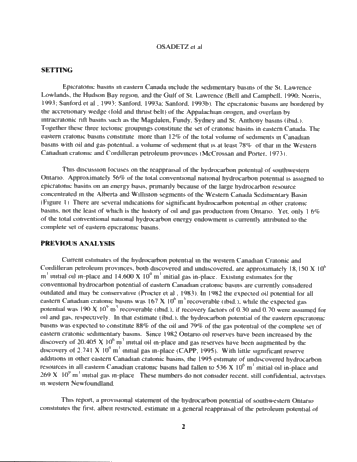 Re-appraising Petroleum Potential in Eastern Canadian Cratonic Basins in Light of New Methods and Data: A Provisional Assessment of Southwestern Ontario Page 2