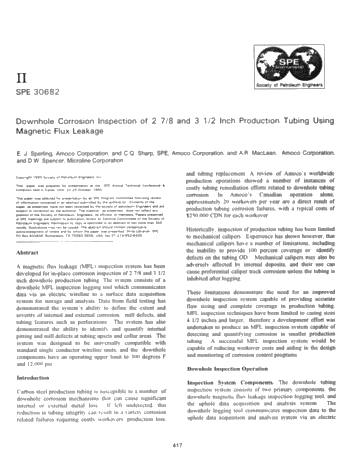 Corrosion Logging in Small Diameter Pipeline/Tubing Page 1