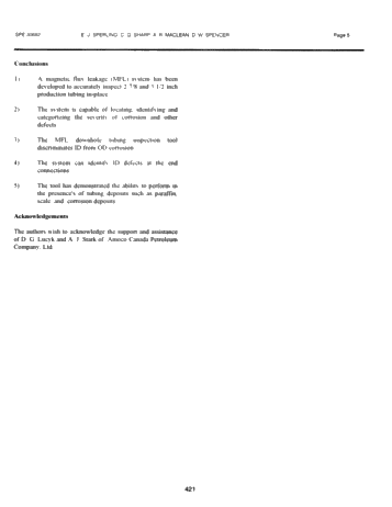 Corrosion Logging in Small Diameter Pipeline/Tubing Page 5