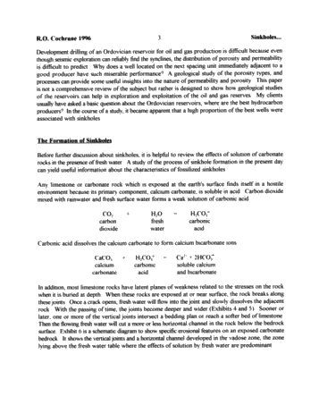 Sinkholes - a Trapping Mechanism for Oil and Gas in the Ordovician of Kent and Essex Counties, Ontario Page 3