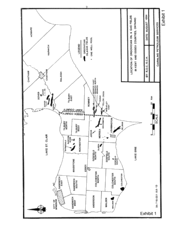 Sinkholes - a Trapping Mechanism for Oil and Gas in the Ordovician of Kent and Essex Counties, Ontario Page 9