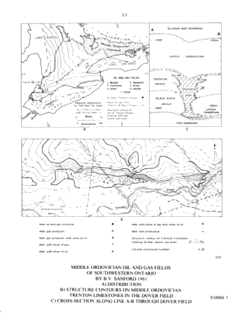 Sinkholes - a Trapping Mechanism for Oil and Gas in the Ordovician of Kent and Essex Counties, Ontario Page 11