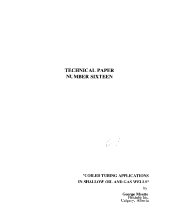 Coiled Tubing Applications in Shallow Oil and Gas Wells Page 1