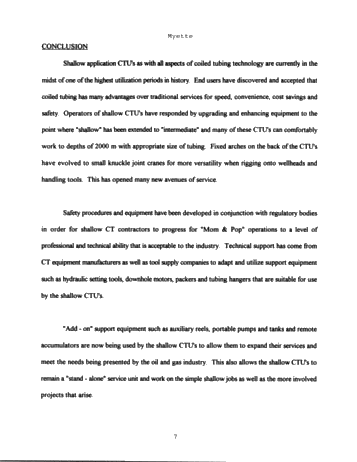 Coiled Tubing Applications in Shallow Oil and Gas Wells Page 7