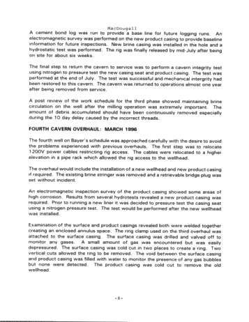 Hydrocarbon Storage Cavern Overhauls - a Case Study Page 8