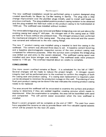 Hydrocarbon Storage Cavern Overhauls - a Case Study Page 9