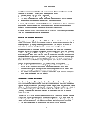 Key Learnings of a Cavern Entry Well Page 5