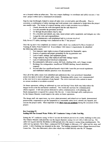 Key Learnings of a Cavern Entry Well Page 7