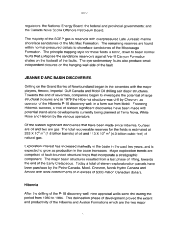 The Scotian Shelf and Grand Banks: An Overview of Canada's Newest Producing Frontiers Basins Page 5