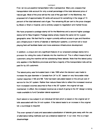 Maritimes and Northeast Pipeline: The New Supply Basin Page 6