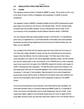Maritimes and Northeast Pipeline: The New Supply Basin Page 7