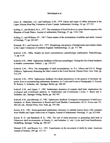 Sedimentology of Storm-Generated Shell Beds From the Verulam Formation (Ordovician) at Lakefield and Gamesbridge Quarries, Southern Ontario, Canada Page 14
