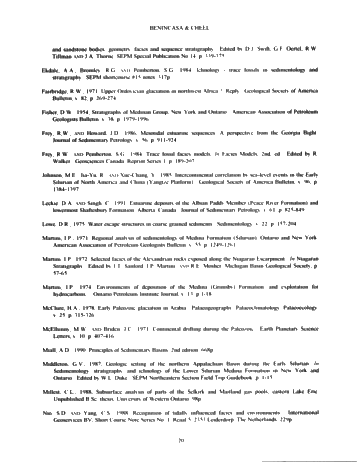 Sedimentology and Stratigraphy of the Lower Silurian Grimsby Formation in Subsurface, Lake Erie and Southwestern Ontario Page 20