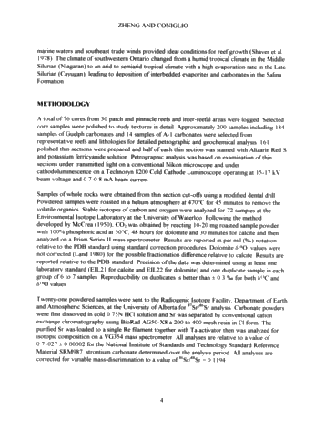 Dolomitization in the Guelph Formation, Southwestern Ontario Page 4