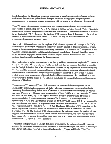 Dolomitization in the Guelph Formation, Southwestern Ontario Page 9