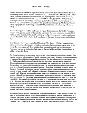 Dolomitization in the Guelph Formation, Southwestern Ontario Page 11
