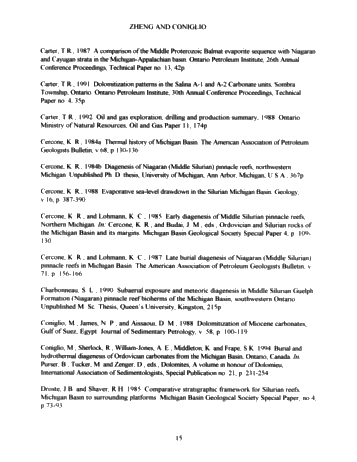 Dolomitization in the Guelph Formation, Southwestern Ontario Page 15