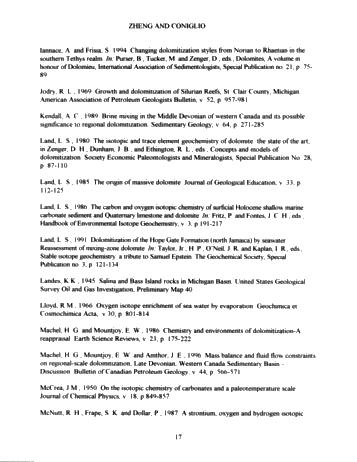 Dolomitization in the Guelph Formation, Southwestern Ontario Page 17