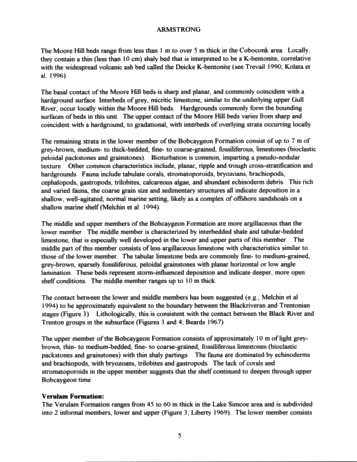 The Ordovician of South-Central Ontario: Highlights of Ontario Geological Survey Regional Mapping Project Page 5