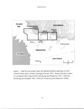 The Ordovician of South-Central Ontario: Highlights of Ontario Geological Survey Regional Mapping Project Page 12