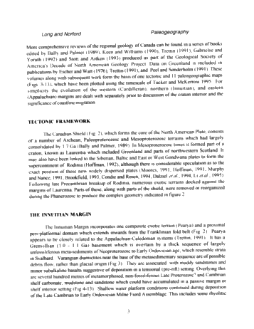 Following Coastlines: the Paleogeography of Canada From the Late Precambrian to the Early Ordovician Page 3