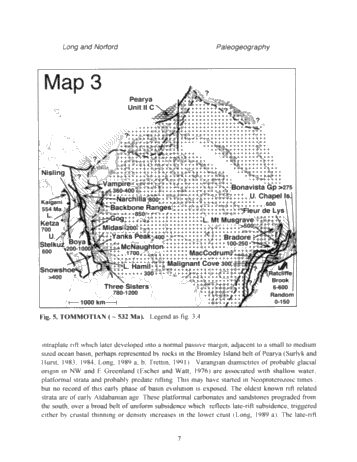 Following Coastlines: the Paleogeography of Canada From the Late Precambrian to the Early Ordovician Page 7