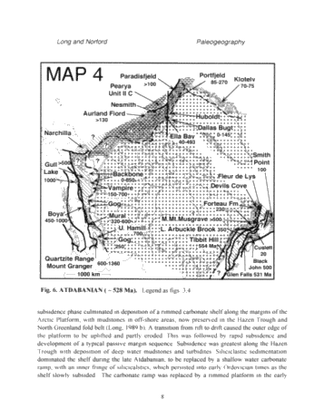 Following Coastlines: the Paleogeography of Canada From the Late Precambrian to the Early Ordovician Page 8