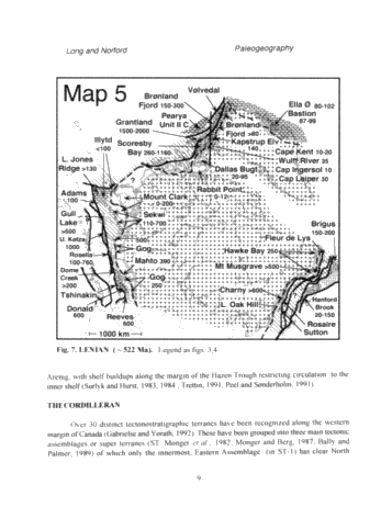 Following Coastlines: the Paleogeography of Canada From the Late Precambrian to the Early Ordovician Page 9