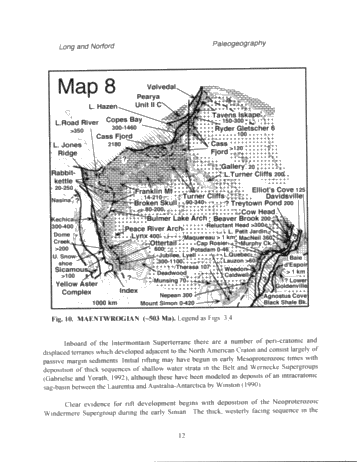 Following Coastlines: the Paleogeography of Canada From the Late Precambrian to the Early Ordovician Page 12