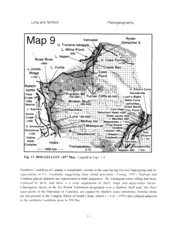 Following Coastlines: the Paleogeography of Canada From the Late Precambrian to the Early Ordovician Page 13