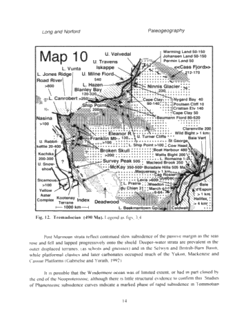 Following Coastlines: the Paleogeography of Canada From the Late Precambrian to the Early Ordovician Page 14