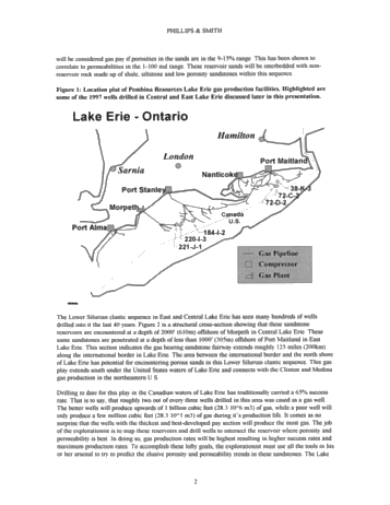 Using Dipmeter Log (HDIP) to Exploit Lake Erie Gas Reserves Page 2