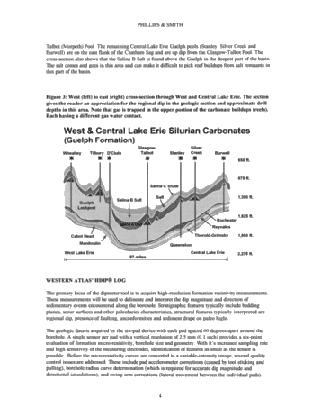 Using Dipmeter Log (HDIP) to Exploit Lake Erie Gas Reserves Page 4