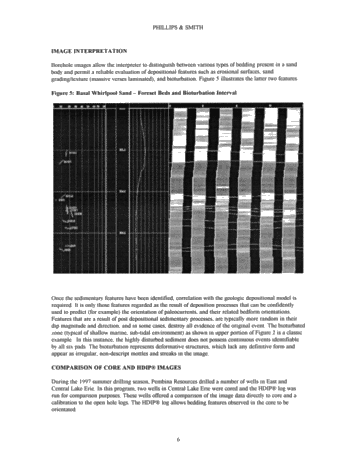 Using Dipmeter Log (HDIP) to Exploit Lake Erie Gas Reserves Page 6