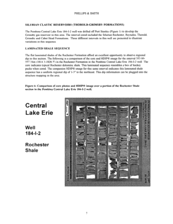 Using Dipmeter Log (HDIP) to Exploit Lake Erie Gas Reserves Page 7